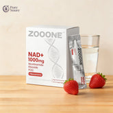 ZOOONE NR1000 NAD+ Drink Mix - Berry Flavor for Cellular Energy, Focus & Skin Aging Support - 30 Pack