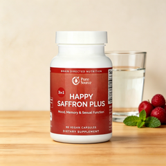 Happy Saffron Plus, 90 Vegan Capsulesļ¼Feel the Joy of a Balanced Mind &Restful Sleep
