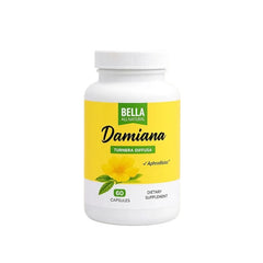 Damiana Capsules, Leaves & Magnesium, A Dietary Supplement Maintaining Energy Balance, Reduce Stress And Sleep Better, 60 Capsules