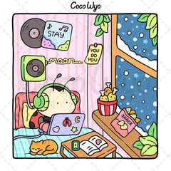 Cozy Friends: Coloring Book & Cozy Spaces Coloring