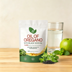 Oil of Oregano Capsules, Balanced Oil of Oregano with Black Seed Oil, Organic OreganoOil Softgels,Non-GMO