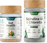 Supplements Gut Health Supplement & Organic Spirulina Chlorella Bundle | Supports Digestion, Detox, Energy & Immune Health, 50 + 120 Vegan Capsules 30-Day Supply