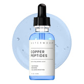 Copper Peptides Serum for Face,| Topical GHK-Cu with HA, Anti-Aging, Hydrating & Collagen Boosting, Cruelty-Free, 1 Fl Oz