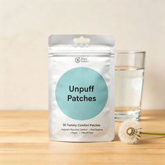 Unpuff Detox Patches | Dandelion & Ginger Herbal Vitamin Patch for Bloating & Water Retention | 30 Vegan Patches
