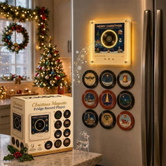 Let It Spin Christmas Vinyl Record Player Nfc Fridge Magnet