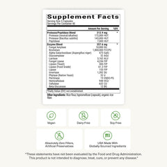 BIOptimizers MassZymes - Complete Digestive Enzymes Supplement for Gut Health - Bloating Relief for Men and Women - Lipase Amylase Bromelain Digestive Enzymes (120 Capsules)