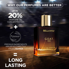 GOAT Man Eau De Parfum Perfume with Bergamot, Patchouli & Vetiver|Premium, Long Lasting Spicy & Woody Fragrance for Men, 100 ML