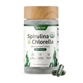 Supplements USDA Organic Spirulina & Chlorella, 120 Vegan Capsules | Superfood Supplement for Energy & Immune Support, Non-GMO, 30-Day Supply
