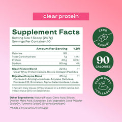 Bloom Nutrition Clear Whey Protein, Strawberry Watermelon, 10 Servings