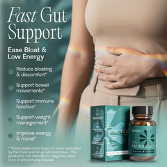 Digestive Health Probiotic - Gut Support for Men & Women - Vegan & Gluten Free - 60 Delayed-Release Capsules (30-Day Supply)