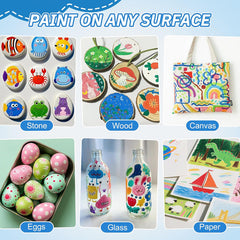 Acrylic Paint Brush Marker Pens Set (36/72 Colors)