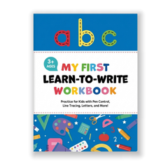 My First Learn-to-Write Workbook:Practice for Kids with Pen Control, Line Tracing, Letters, and More!