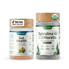 Gut Health Bundle,The 2-in-1 Gut Reset & Cellular Detox Duo: Spirulina & Chlorella Blend,Soothe & Restore Gut Health