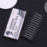12pcs compressed charcoal sticks set, soft medium hard square charcoal for sketching drawing