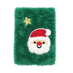 Christmas Plush Notebook – Soft Fuzzy Holiday Journal