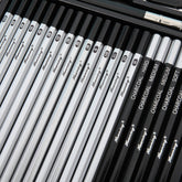29-Piece Drawing & Charcoal Pencil Set with Metal Case