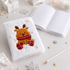 Christmas Plush Notebook β A5 Fuzzy Holiday Journal