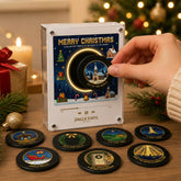Let It Spin Christmas Vinyl Record Player Nfc Fridge Magnet