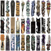 30-Piece Vintage Halloween Bookmarks – Pumpkin & Skull Reading Page Markers