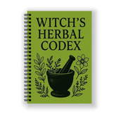 Spiral Binding Grimoire Witch's Herbal Codex