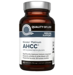 Quality of Life, Kinoko® Platinum AHCC®, 60 Vegicaps