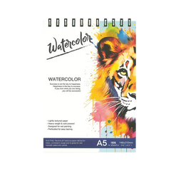 A5 Spiral Watercolor Sketchbook – Thick Paper Drawing Book
