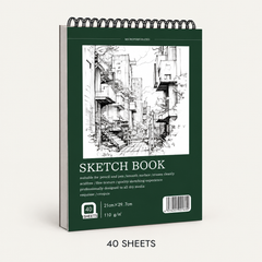 A4 Spiral Blank Sketchbook – Take Your Skills Further, Create Freely