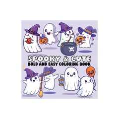Spooky & Cute Halloween Coloring Book