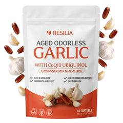 Garlic Extract 600mg Softgels (60 Count) – Odorless Aged Garlic Extract