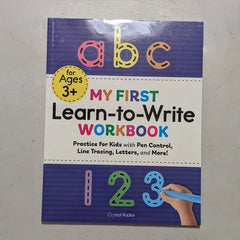My First Learn-to-Write Workbook:Practice for Kids with Pen Control, Line Tracing, Letters, and More!
