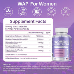 60 Capsules Vaginal Moisturizer Kacip Fatimah 1,000mg&Manjakni 200mg for Female