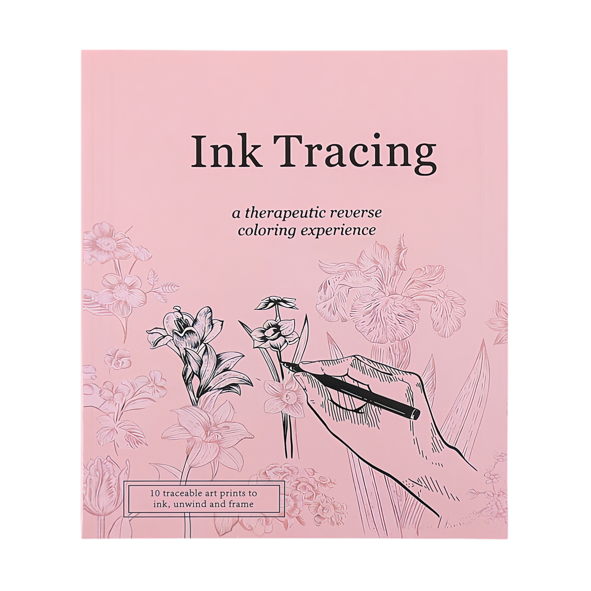 Meditative Coloring Experience – Ink Tracing Art Book