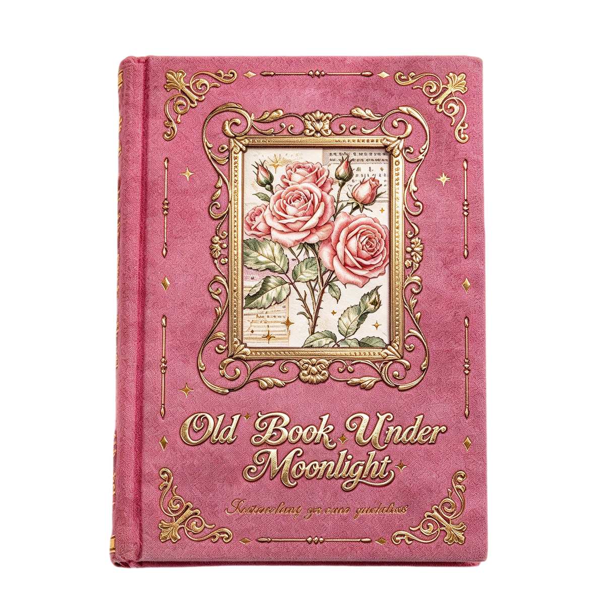 Vintage Floral Junk Journal – 192-Page Writing & Scrapbook Notebook