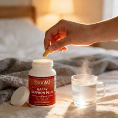 Happy Saffron Plus, 90 Vegan Capsules，Mood &Mind Support，Sharper Mental Focus，Deeper, More Restful Sleep