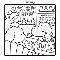 Cozy Friends: Coloring Book & Cozy Spaces Coloring