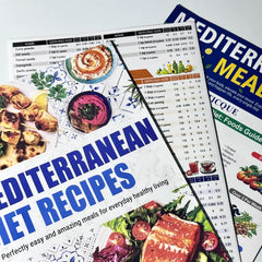 3 Count Mediterranean Diet Food List Cookbook for Healthy Living