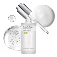 Deep Collagen Serum, 5% Volufiline + 58% Low Molecular Collagen + 2% Niacinamide, Hydrating & Smoothing Face Serum, Korean Skincare, 1.01 fl oz, Gifts for Women