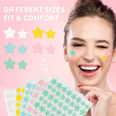 Pimple Patches for Face, Hydrocolloid Acne Patches, Cute Star Stickers  for Covering Zits and Blemishes (200 Count)