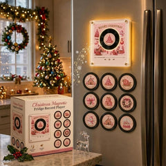 Let It Spin Christmas Vinyl Record Player Nfc Fridge Magnet