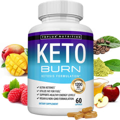 Keto Burn Pills Ketosis Weight Loss - 1200 Mg Ultra Advanced Natural Ketogenic Fat Burner Using Ketone Diet for Men Women