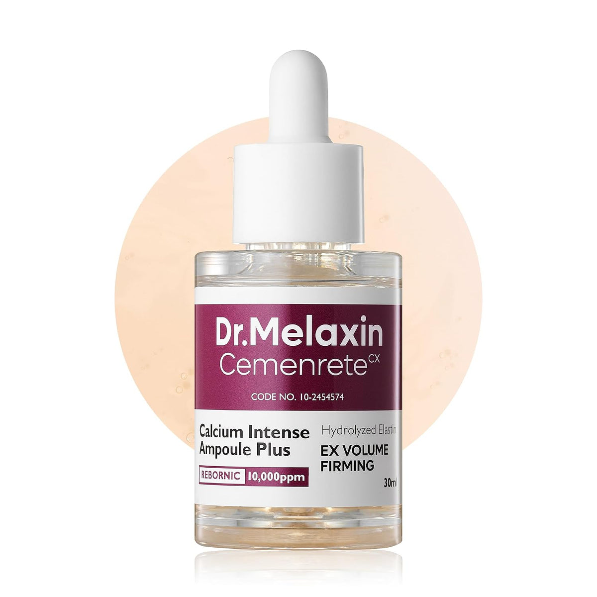 Calcium Ampoule Plus with Adenosine and Niacinamide for Sagging Under Eye Skin, Dark Circles, Fine Lines &Eye Bags 1.01fl.oz.