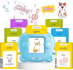 Bilingual Multi-Language Talking Flash Cards: 224 Sight Words Montessori Toy for Toddlers