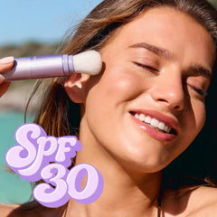 creaseless SPF 30 mineral powder – Brush On Sunscreen for Face, Body & Hairline, Sweat-Resistant 16HR Setting Powder