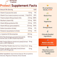 Cheers Protect | Daily Liver Supplement for Drinkers with L-Cysteine + DHM | Increase Glutathione Levels | 30 Doses