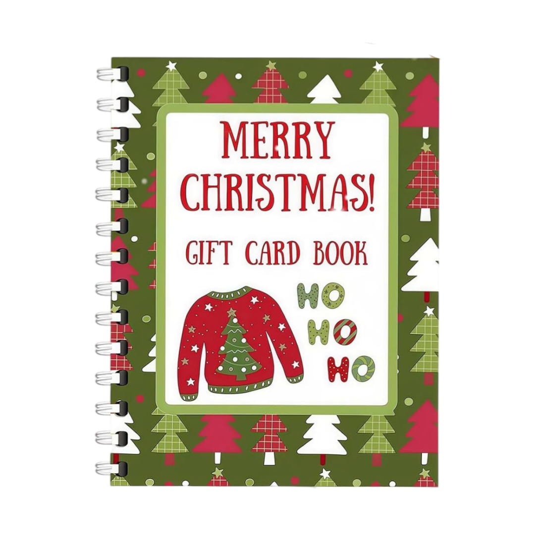 Christmas Gift Card Book – DIY Spiral-Bound Holiday Gift Holder