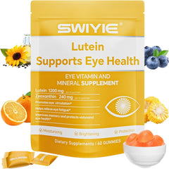 Lutein Gummies for Eye Health Vision Support Eye Vitamins | Blueberry Flavor | 60 Gummies