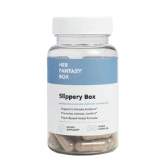 Her Fantasy Box | Slippery Box | Fast-Acting Slippery Elm Capsules for Feminine Wellness & Intimate Moisture Support – 60 Vegan Capsules