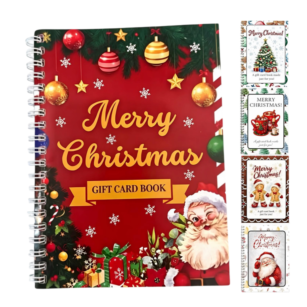 Christmas Gift Card Book, DIY Holiday Gift Card Holder Booklet