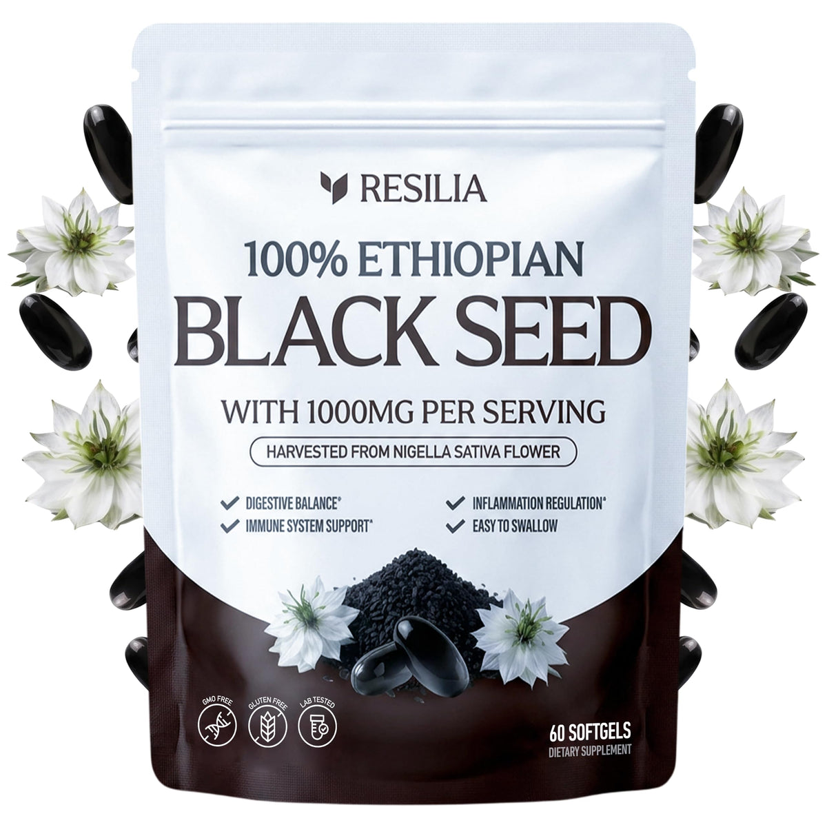 Ethiopian Black Seed Softgels 1000mg Per Serving