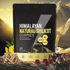 Himalayan Shilajit Gummies | With Ashwagandha, Gokshura & other herbs | No addedsugar，60 Gummies
